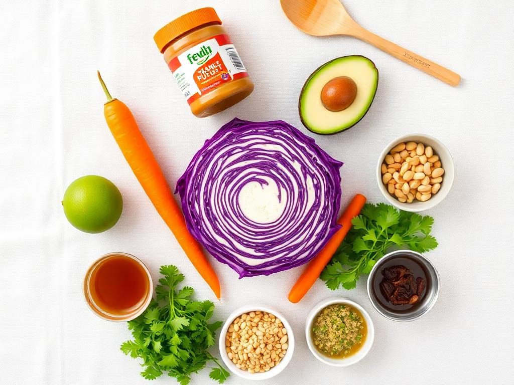 Thai peanut tofu Buddha bowl